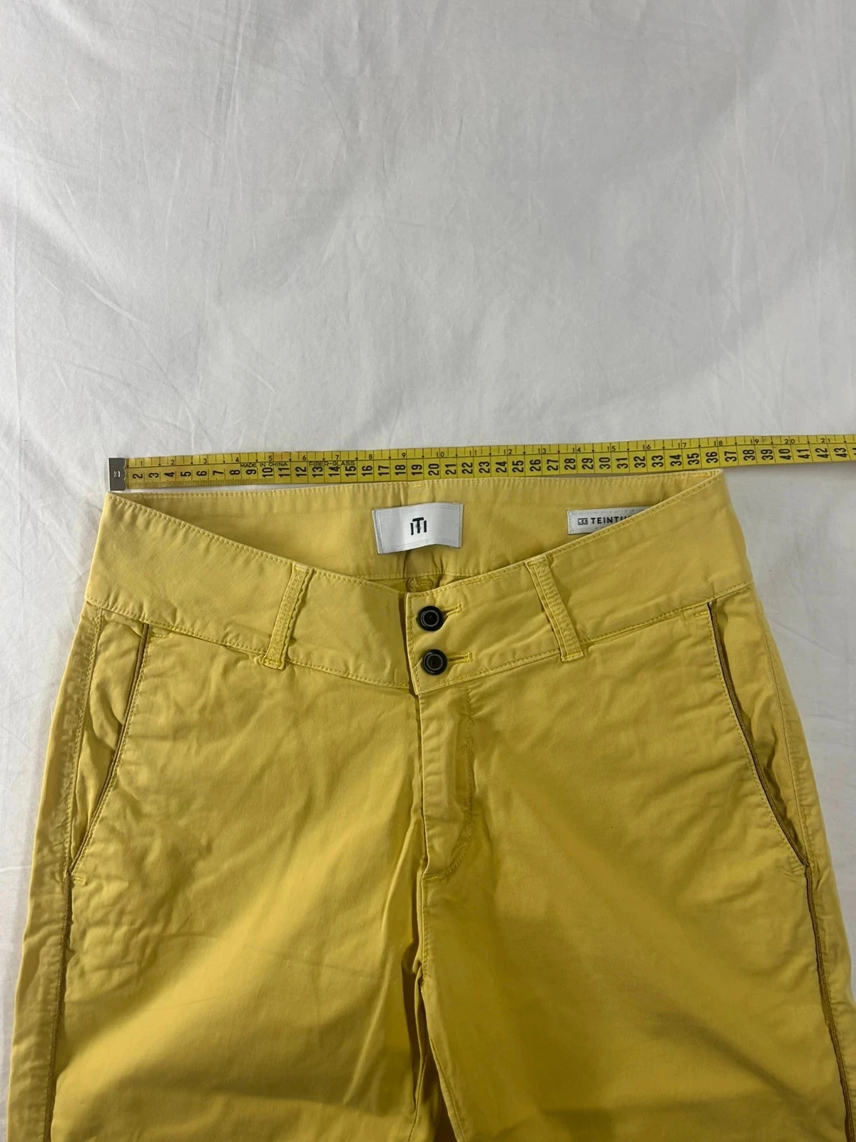 Pantalon Chino skinny geel les teinturiers maat 30 us / 40 fr – photo 7